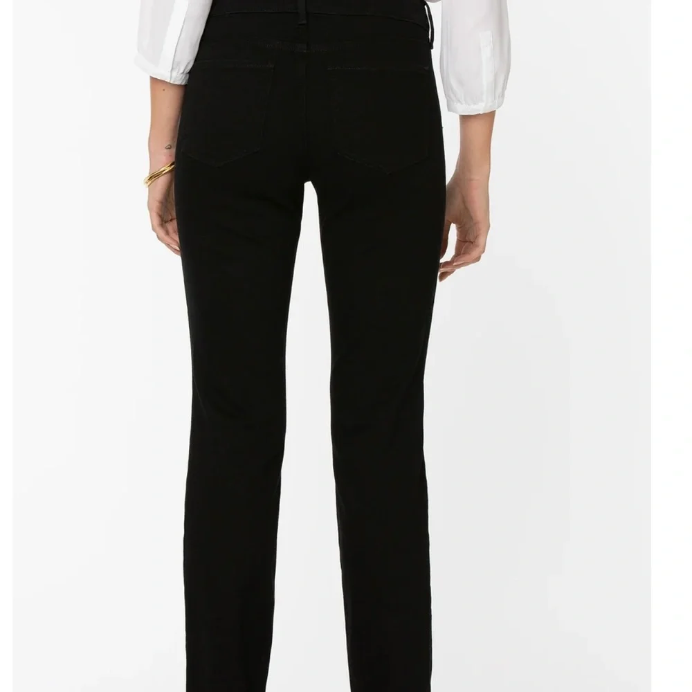 NYDJ Marilyn Straight Jeans size 8 black NWT - Picture 3 of 6